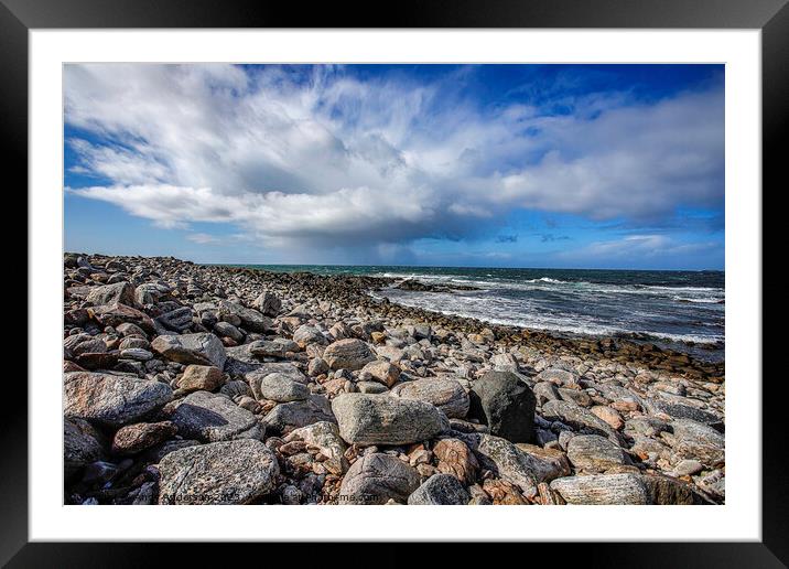 North Uist Rocky Beach Framed Mounted Print by Andy Anderson