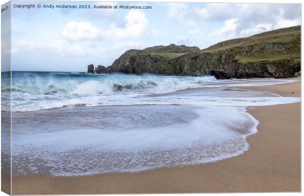 Outer Hebrides Dalmore Beach  Canvas Print by Andy Anderson