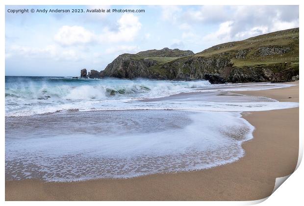 Outer Hebrides Dalmore Beach  Print by Andy Anderson