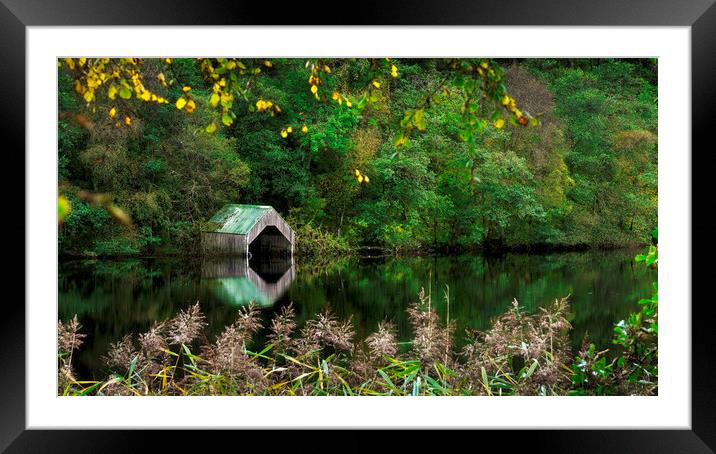 Loch Ard Boathouse  Framed Mounted Print by Anthony McGeever
