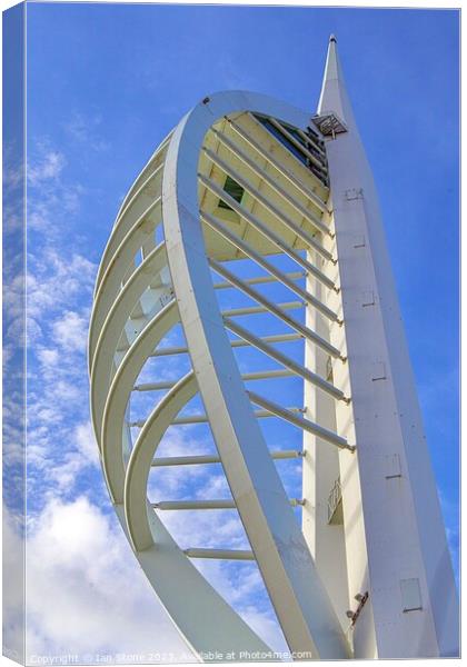 Spinnaker Tower Abstract  Canvas Print by Ian Stone