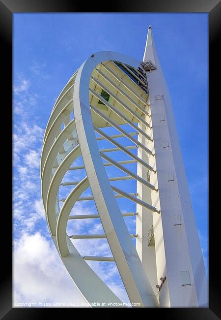 Spinnaker Tower Abstract  Framed Print by Ian Stone