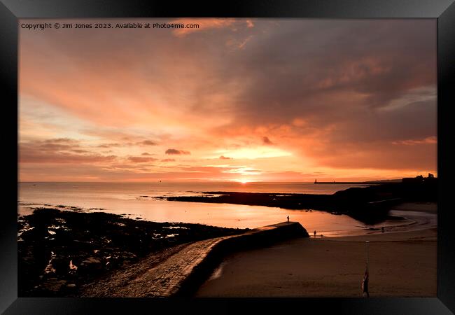 ABCD - Another Beautiful Cullercoats Daybreak Framed Print by Jim Jones