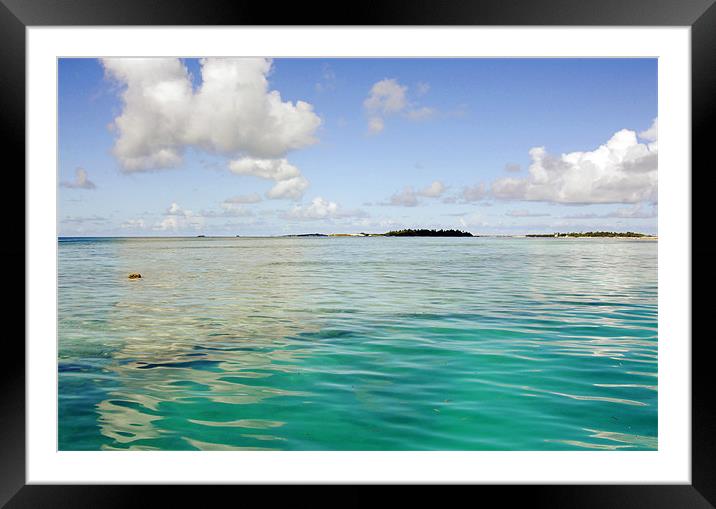 shallow water Framed Mounted Print by Hassan Najmy