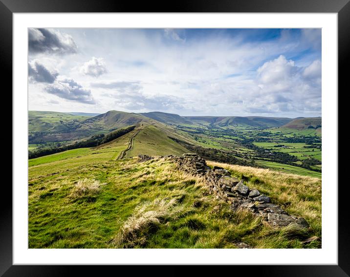 Mam Tor, Peak District, Derbyshire. Framed Mounted Print by Colin Allen