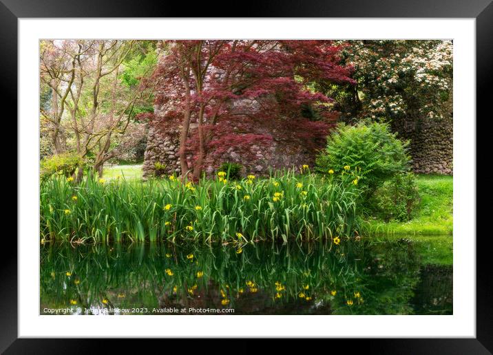 Italian Gardens - Romantic Garden of Ninfa 2  Framed Mounted Print by Jenny Rainbow