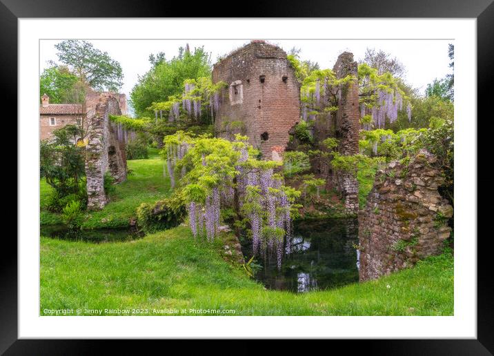 Italian Gardens - Romantic Garden of Ninfa 3  Framed Mounted Print by Jenny Rainbow