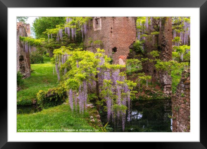 Italian Gardens - Romantic Garden of Ninfa 4 Framed Mounted Print by Jenny Rainbow