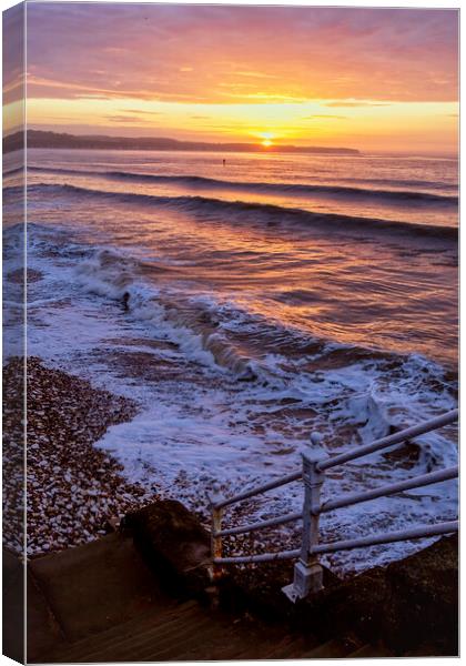 Bridlington North Beach Sunrise Canvas Print by Tim Hill
