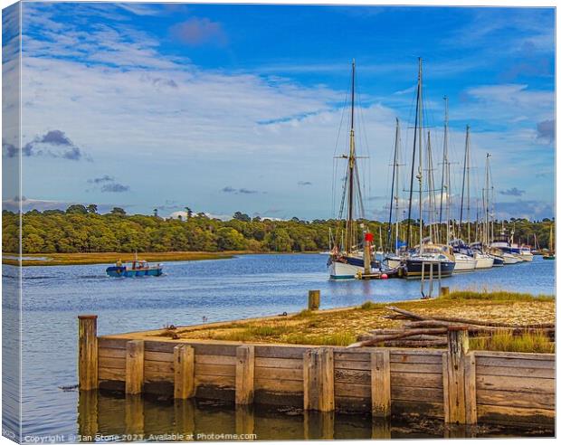 New Forest Harbour  Canvas Print by Ian Stone