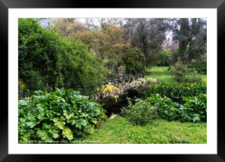 Italian Gardens - Romantic Garden of Ninfa 7 Framed Mounted Print by Jenny Rainbow