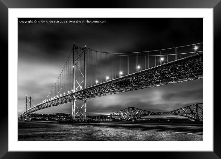 Scotland Road and Rail Bridges Framed Mounted Print by Andy Anderson