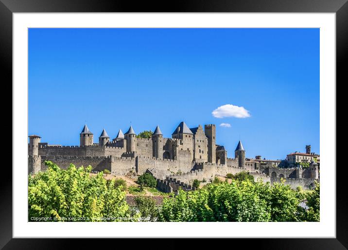 Cité de Carcassonne  Framed Mounted Print by Jim Key
