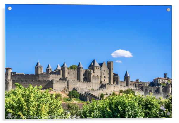 Cité de Carcassonne  Acrylic by Jim Key