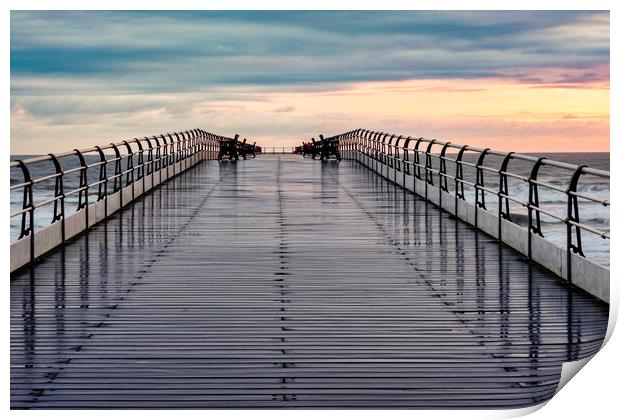 Saltburn by the Sea Pier Print by Steve Smith