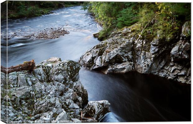 Randolph's Leap, River Findhorn Canvas Print by Tom McPherson