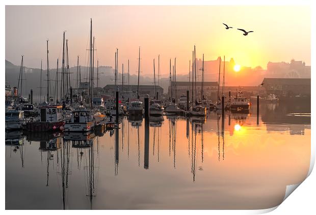 Scarborough Harbour  Print by Alison Chambers