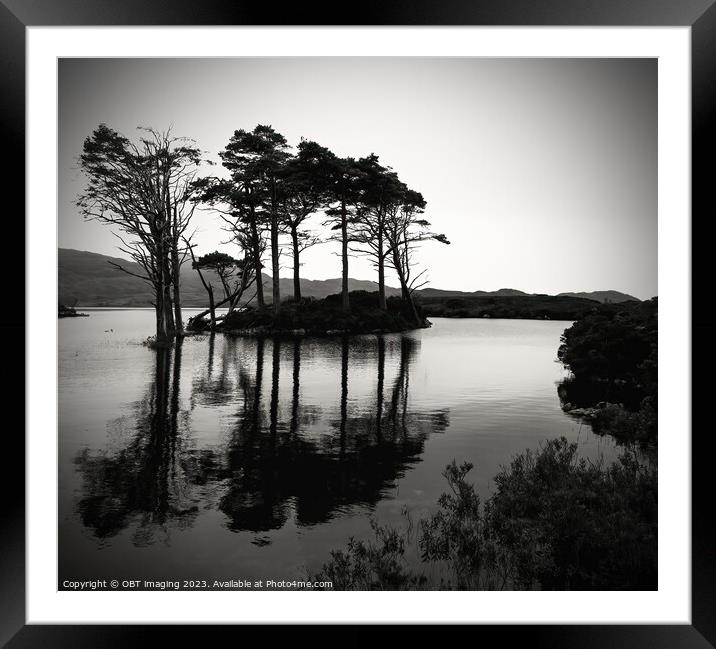 Loch Assynt Sutherland North West Scottish Highlands  Framed Mounted Print by OBT imaging
