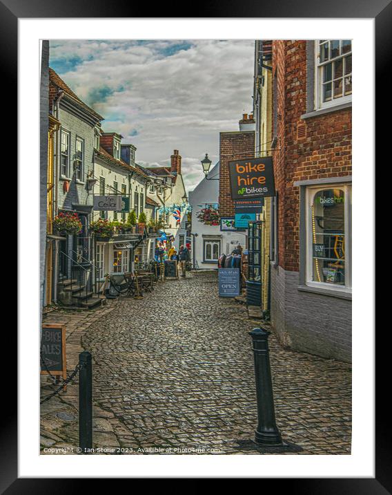 Lymington in Hampshire  Framed Mounted Print by Ian Stone