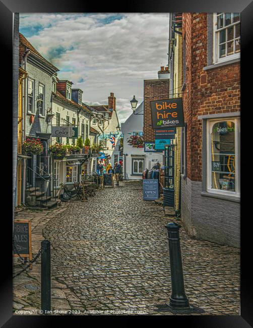 Lymington in Hampshire  Framed Print by Ian Stone