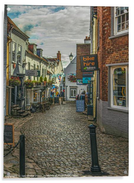 Lymington in Hampshire  Acrylic by Ian Stone