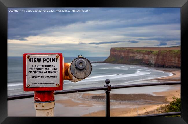 View Point - Saltburn-by-the-Sea Framed Print by Cass Castagnoli