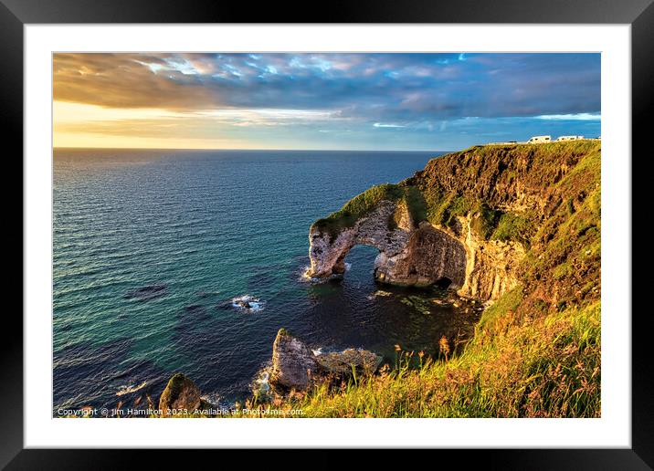 The Causeway coastal route, Northern Ireland Framed Mounted Print by jim Hamilton