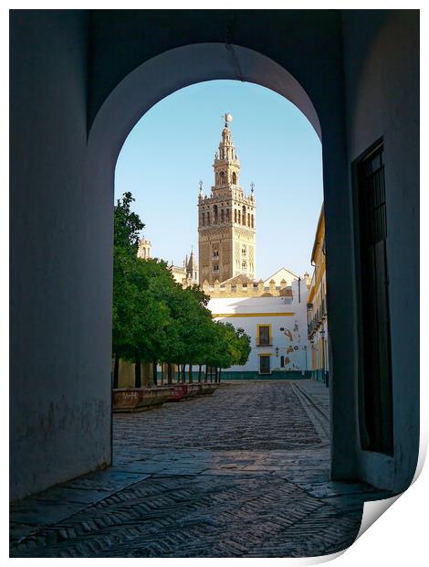 The Cathedral of Saint Mary of the See in Seville  Print by Steve Painter