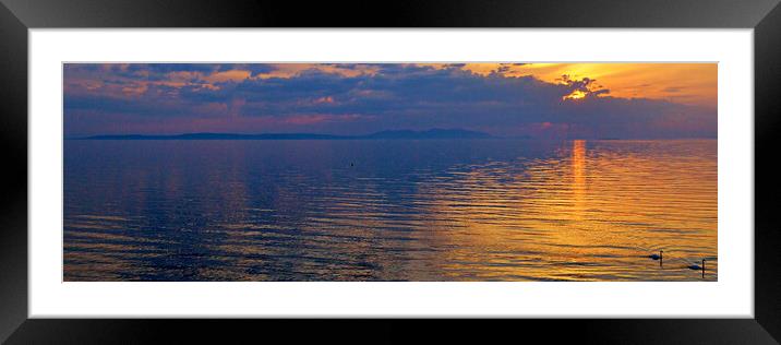 Isle of Arran sunset Framed Mounted Print by Allan Durward Photography