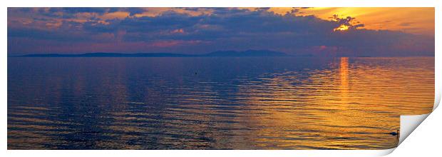 Isle of Arran sunset Print by Allan Durward Photography