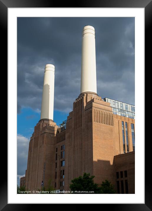 Battersea Power Station Framed Mounted Print by Paul Berry
