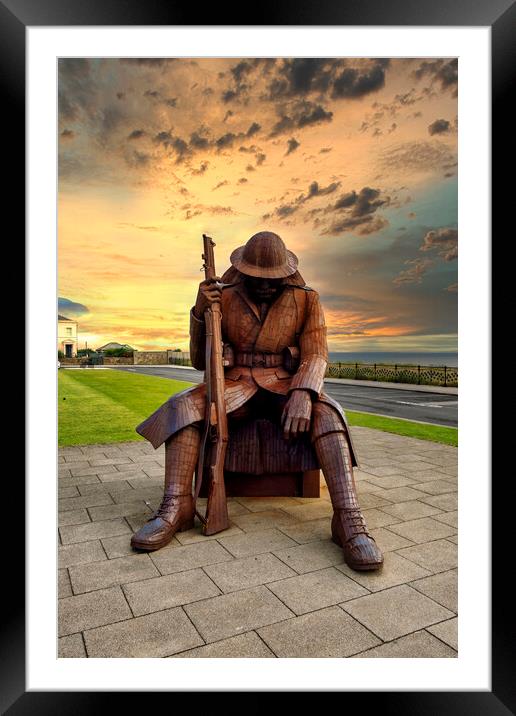 Tommy at Seaham Framed Mounted Print by Steve Smith