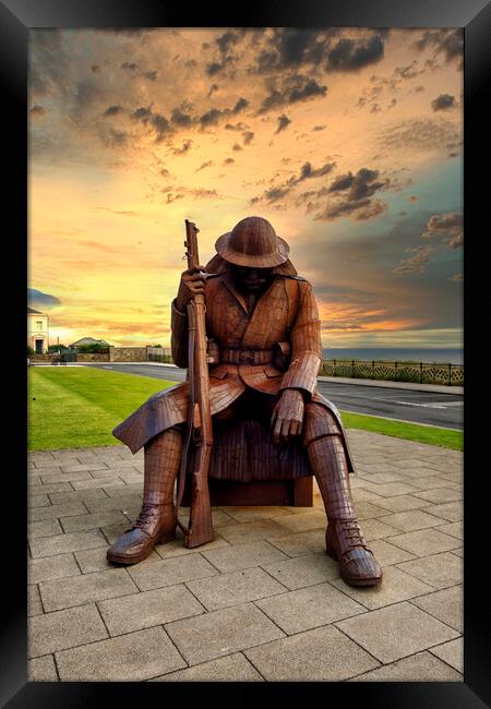 Tommy at Seaham Framed Print by Steve Smith
