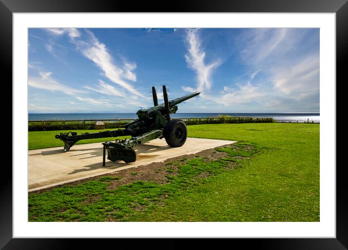 Defences At Seaham Framed Mounted Print by Steve Smith