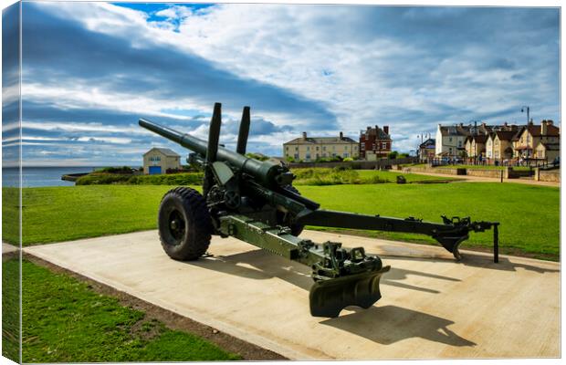 Defences At Seaham Canvas Print by Steve Smith