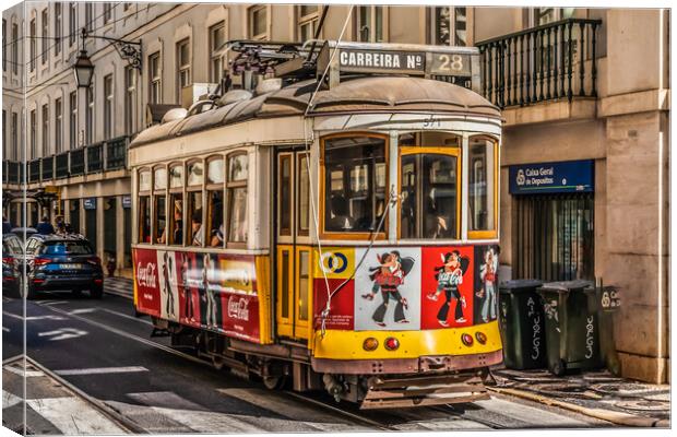 The Coca Cola tram, Canvas Print by Kevin Hellon