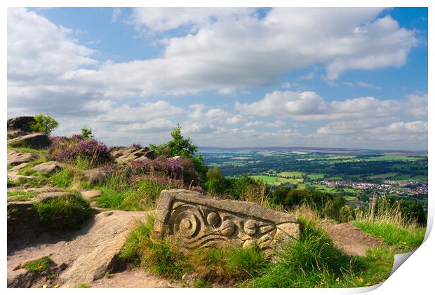 Otley Chevin Sculpture Trail Print by Alison Chambers