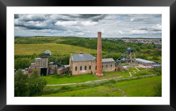 Pleasley Pit Framed Mounted Print by Apollo Aerial Photography