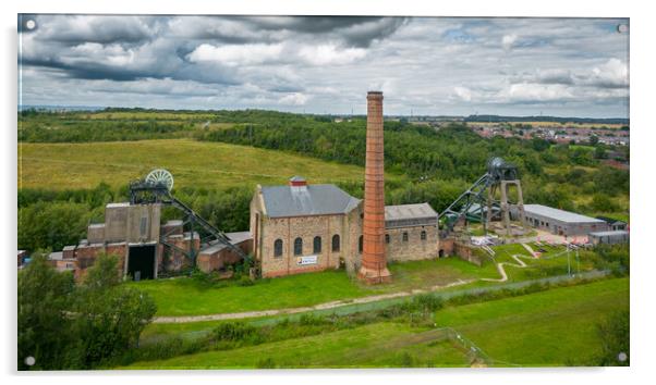 Pleasley Pit Acrylic by Apollo Aerial Photography