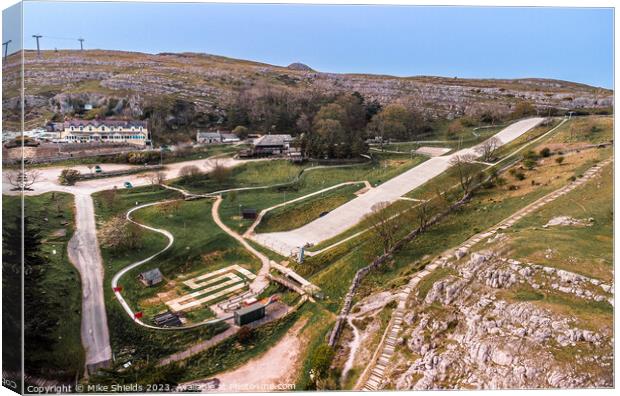 Llandudno Ski Slope Canvas Print by Mike Shields