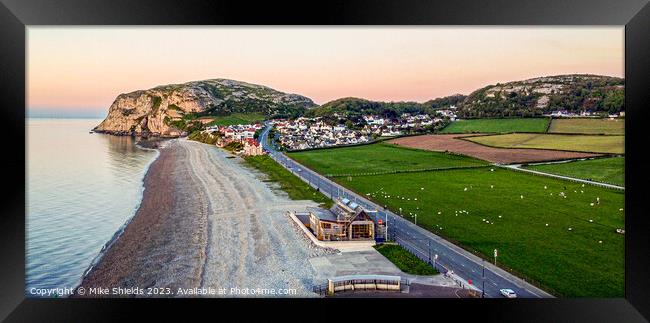 Llandudno Beach and Little Orme Framed Print by Mike Shields
