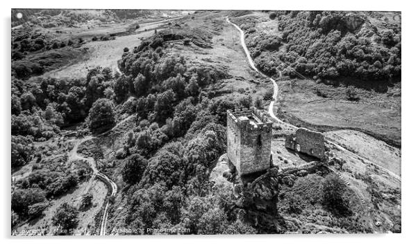 Dolwyddelan Castle Acrylic by Mike Shields