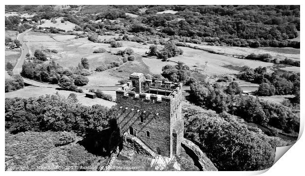 Dolwyddelan Castle Print by Mike Shields