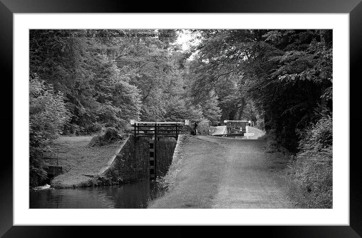 Mon and Brecon Canal Framed Mounted Print by keith hannant