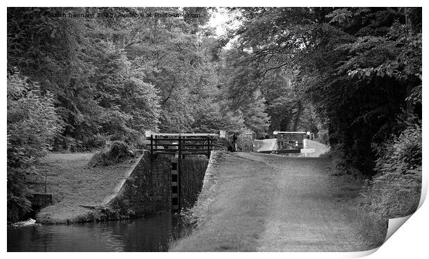 Mon and Brecon Canal Print by keith hannant