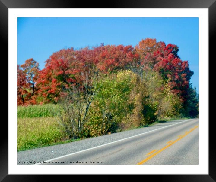 Outdoor road Framed Mounted Print by Stephanie Moore