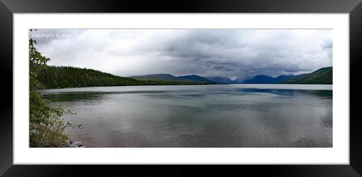 Glacier National Park Montana Framed Mounted Print by Arun 