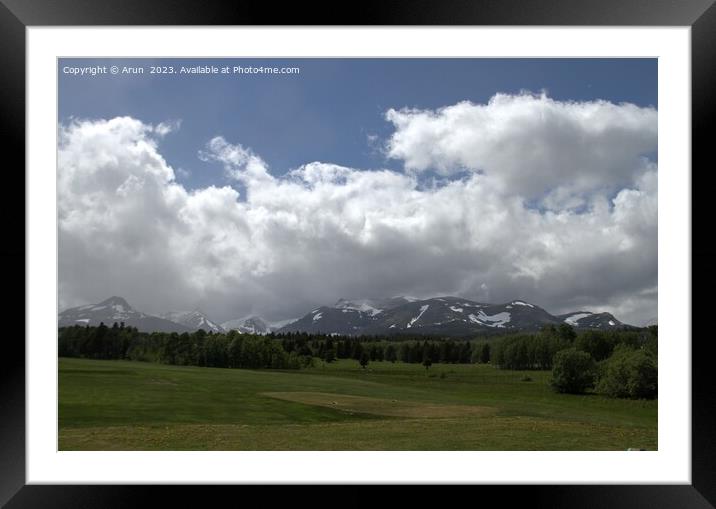 Glacier National Park Montana Framed Mounted Print by Arun 