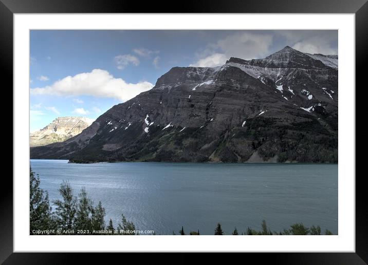 Glacier National Park Montana Framed Mounted Print by Arun 