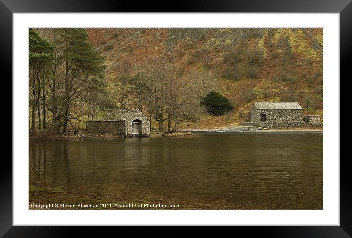 The Boathouse Framed Mounted Print by Steven Plowman